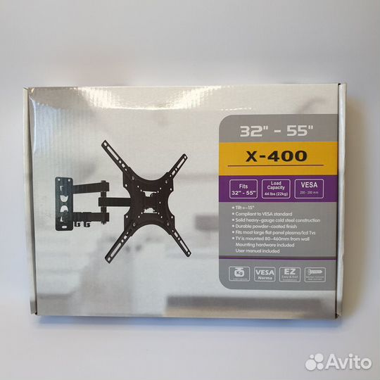 Крепление для тв наклон/поворот X400 32