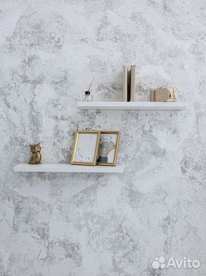 Полка настенная парящая 2 шт