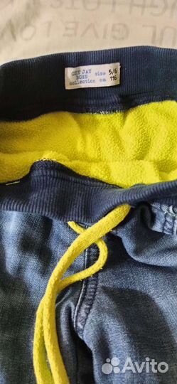 Джинсы детские утеплённые р. 116