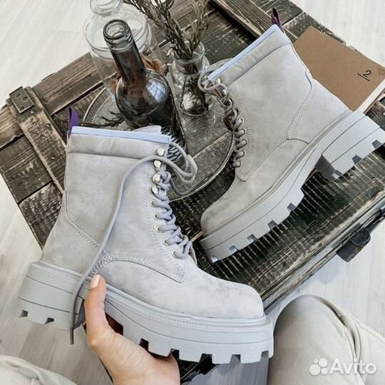 Грубые ботинки на платформе в стиле zara