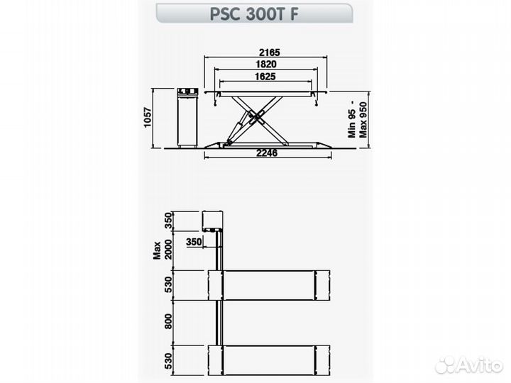 Подъемник Sice psce 305F электрогидравлический