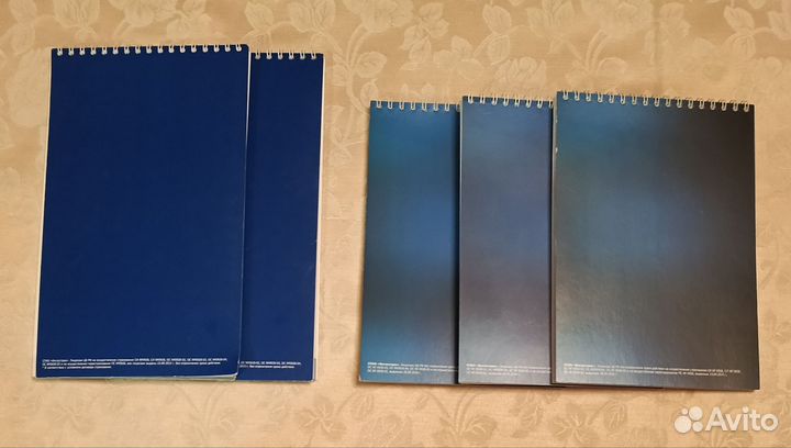 Блокноты в клетку на пружине