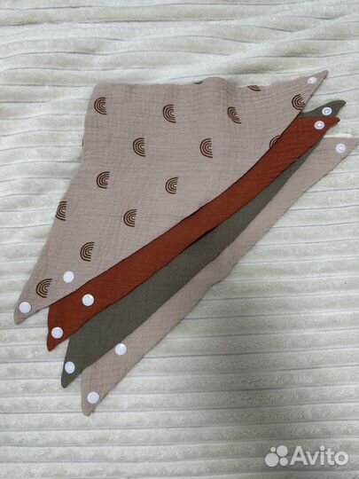 Слюнявчики из муслина