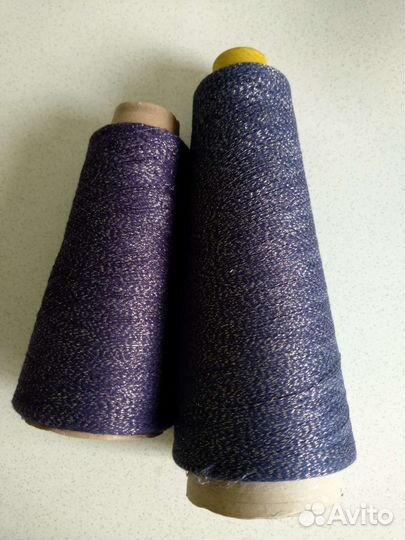 Пряжа нитки для вязания люрекс