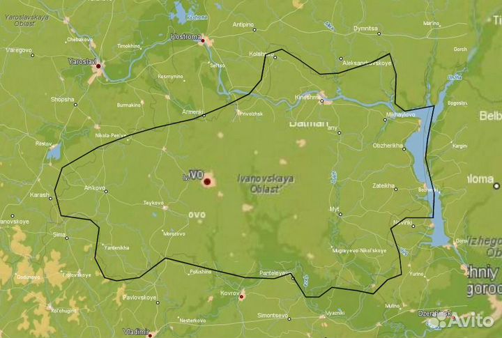 Карты Ивановской области для навигаторов Гармин