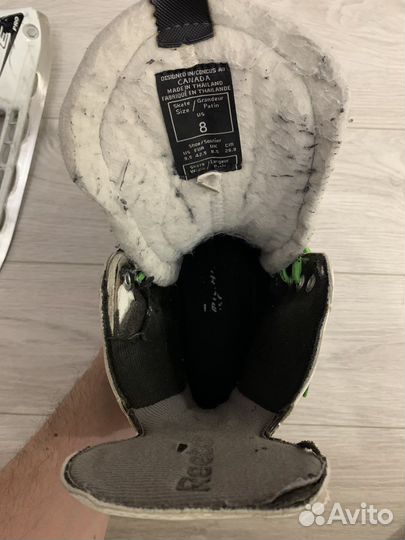 Коньки хоккейные reebok white k 8D