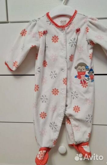 Пакет брендовых вещей 0-4 мес/ Mothercare, Carters