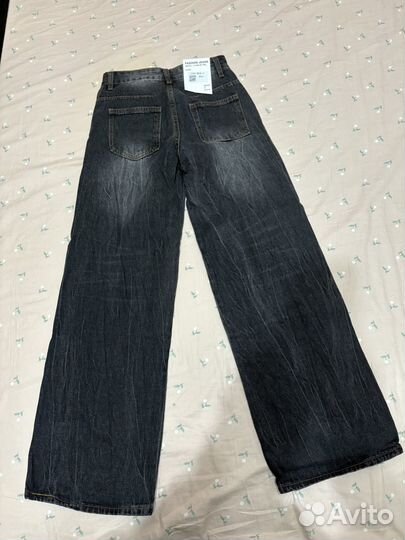 Джинсы женские широкие