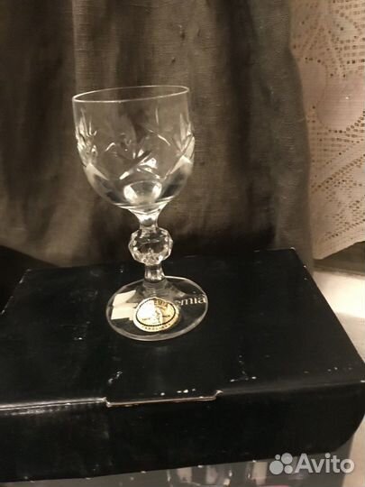 Шесть рюмок Bohemia 50 мл, новые, в коробке