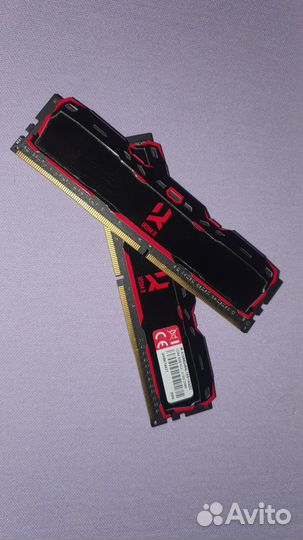 Оперативная память ddr4 2х8 гб goodram Iridium