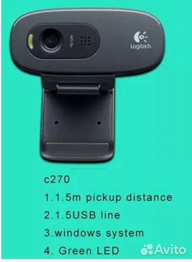 Веб-камера Logitech HD Webcam C270