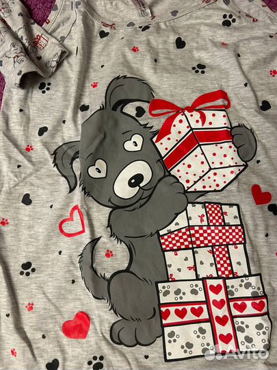 Пеньюар новый, ночная рубашка и халат 44 р