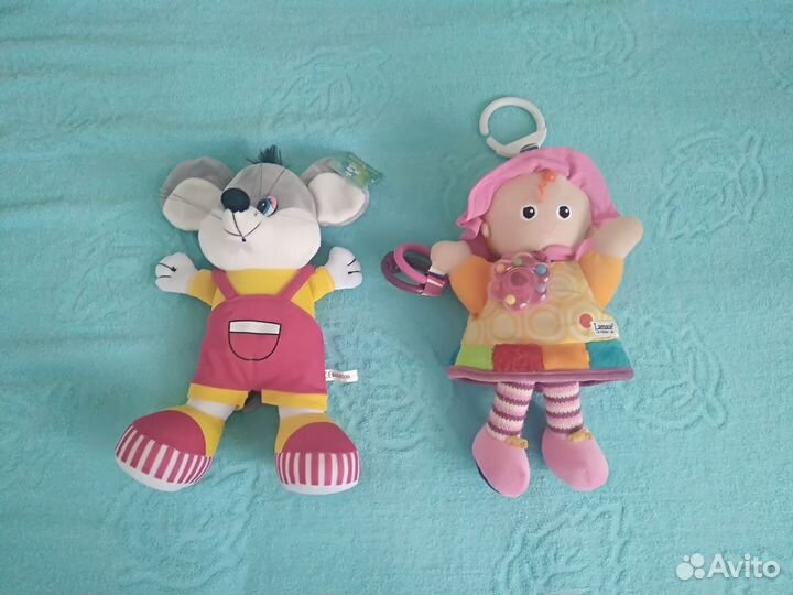 Кукла Lamaze, планшет муз-ный и мышонок новый