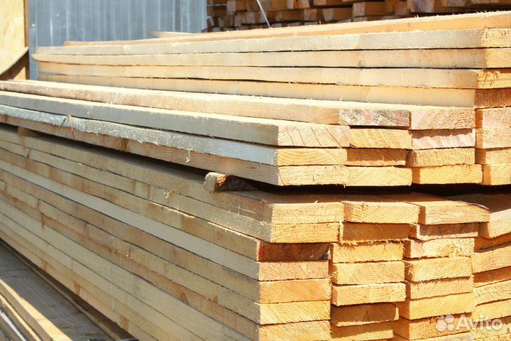 Доска обрезная естественной влажности 50х150х6000