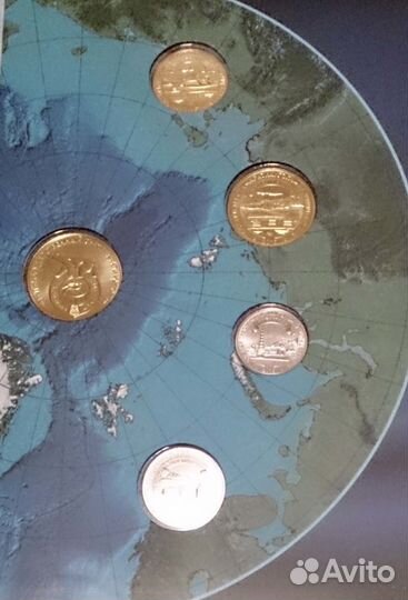 Набор жетонов 85 лет тресту Арктикуголь 2016 года