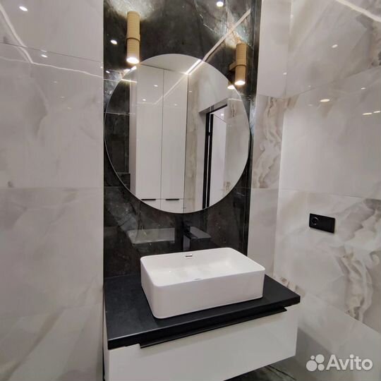 Тумбы, пенал в ванную комнату под ключ, на заказ