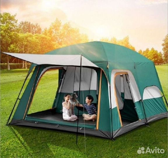 Палатка туристическая 10 местная с тамбуром