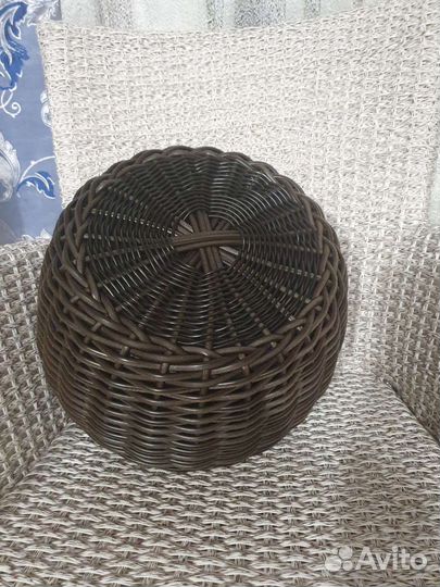 Подвесное кашпо из экоротанга