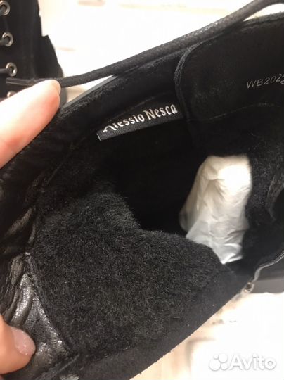 Новые зимние ботинки 41 размер нат.замша/шерсть