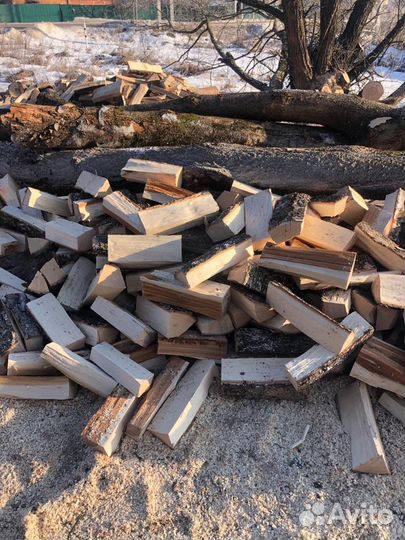 Колотые дрова ясень/дуб