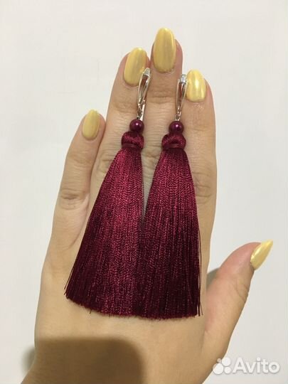 Серьги кисти