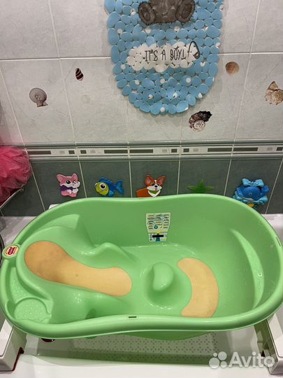 Ванночка для купания с горкой