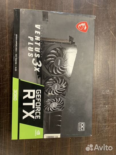 Видеокарта MSI GeForce RTX 3080 ventus 3X plus