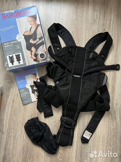 Рюкзак переноска babybjorn baby bjorn miracle mesh