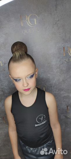 Причёска и макияж для гимнастки, локоны, стилист