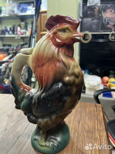 Глиняный кувшин СССР петушок