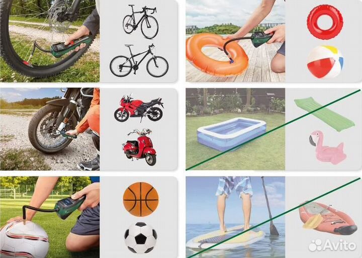 Беспроводной насос Bosch EasyPump - авто вело пр