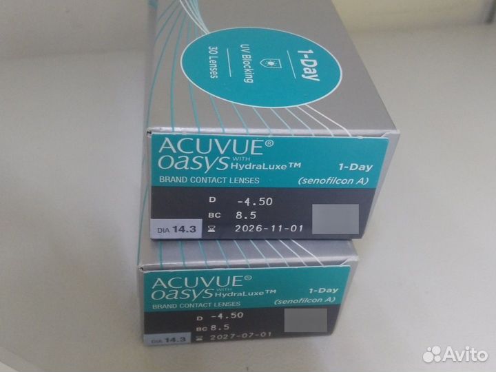 Линзы acuvue oasys 1day