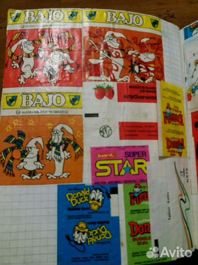 Вкладыши от жевачек