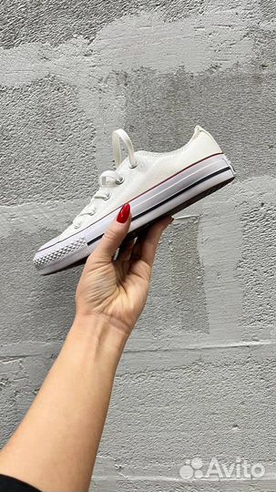 Кеды Converse Chuck Taylor Low, White 43 размер