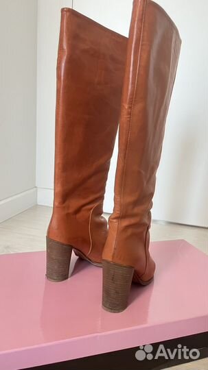 Сапоги женские весна/осень натуральная кожа 38,5