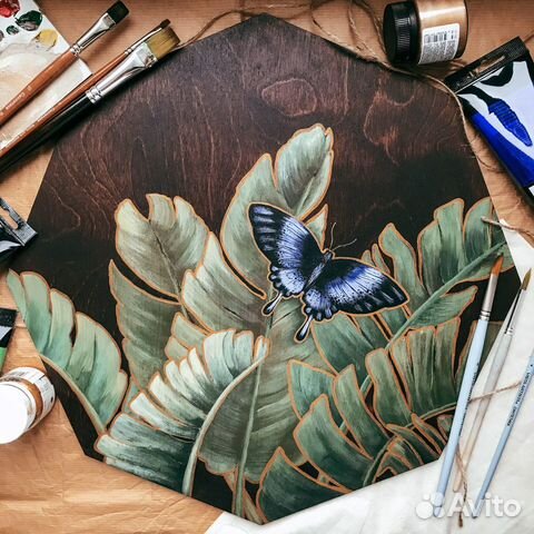 Деревянное панно