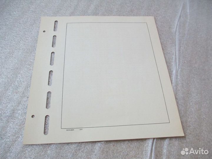 Лист для свободного размещения марок Schaubek 1шт