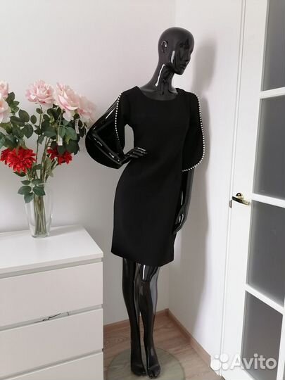 Chanel жемчуг платье футляр коктейльное новое