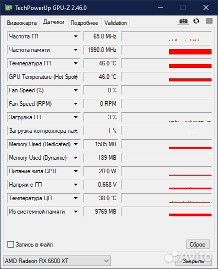 Видеокарта AMD radeon RX 6600 XT