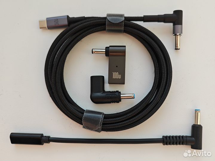 Адаптер питания PD USB-C ноутбук HP,dell,asus