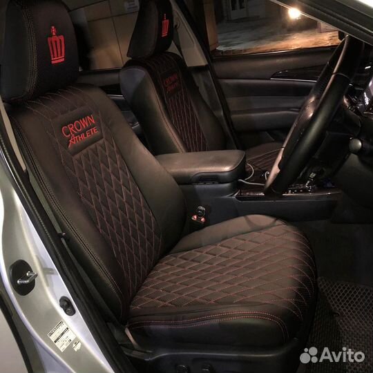 Авточехлы из экокожи Toyota Crown Athlete