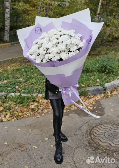 Букет гигант из ромашек (хризантемы)