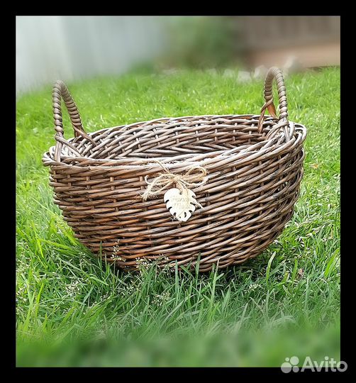 Кашпо из ротанга