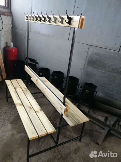 Вешалка-скамья напольная двусторонняя Перемена