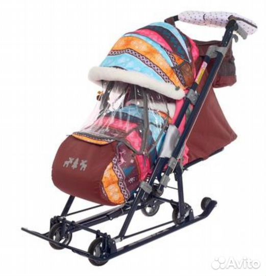 Санки коляска nika