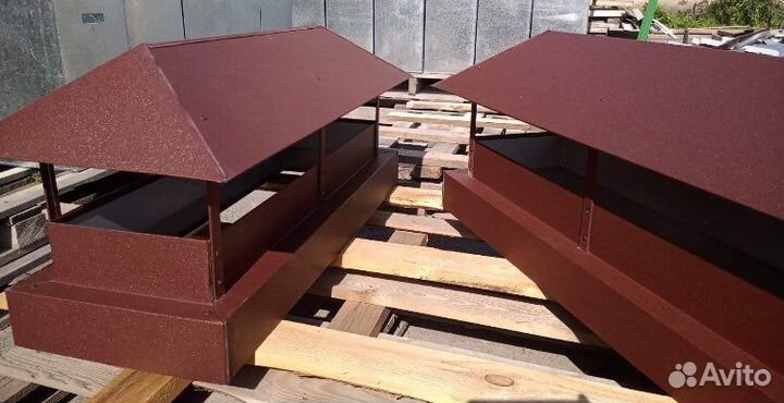 Дымник, зонты, Колпаки, флюгарки на трубу