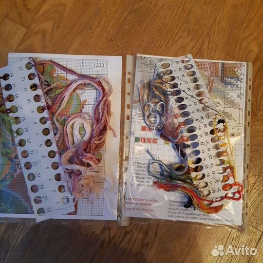 Остатки наборов для вышивания