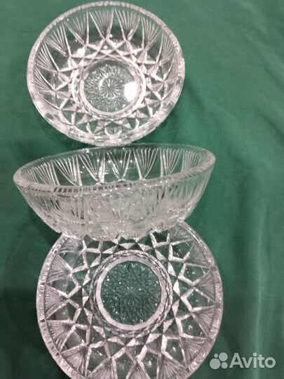 Розетки для варенья хрусталь СССР