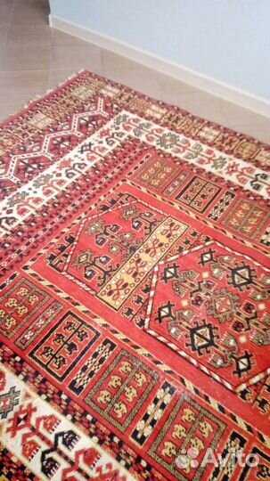 Ковер старинный, шерстяной ручной работы