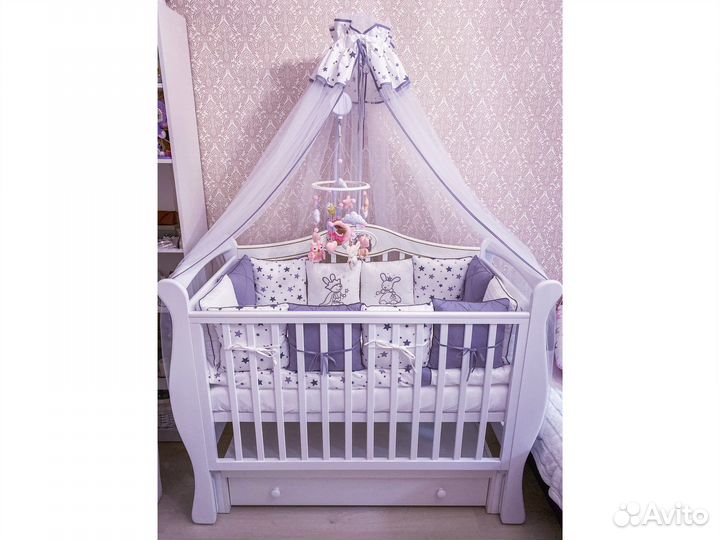 Детский комплект белья в кроватку фирмы Lappetti